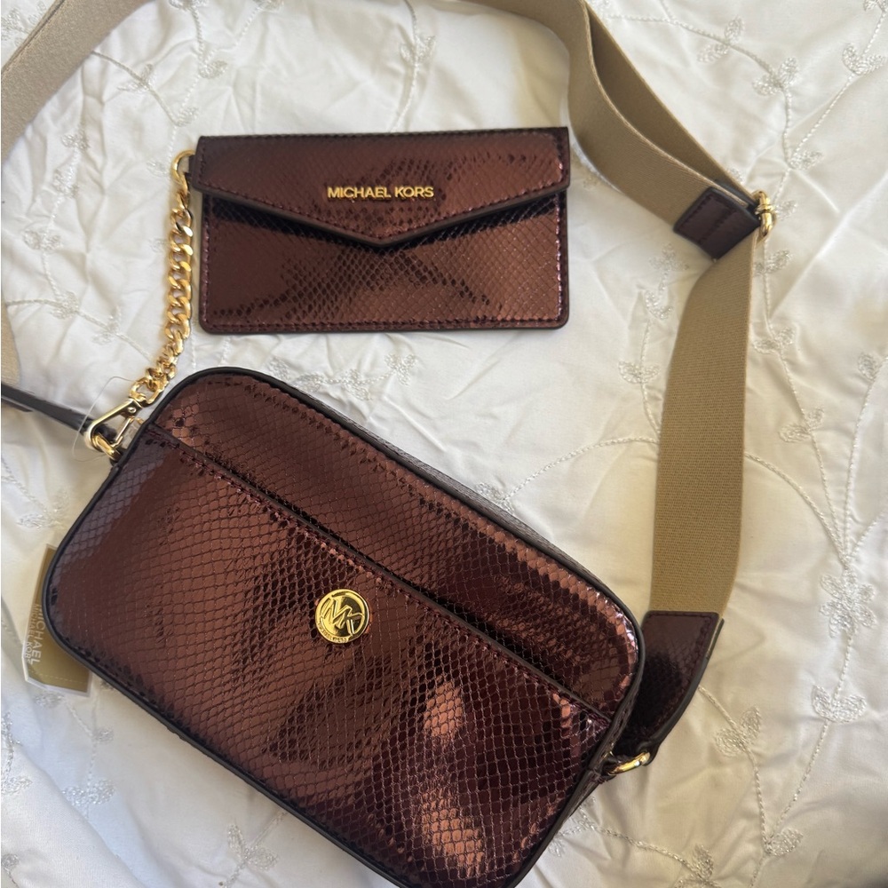 Michael Kors Metallic Crossbody Bag - Picture 6 of 6